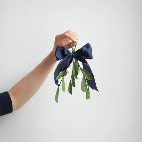 Handmade paper mistletoe