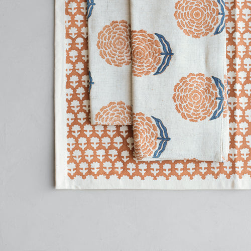 No. 1 Hand Block-Printed Placemats - Set of 2