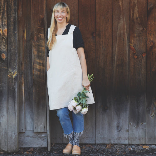 Canvas Workshop Apron by The Floral Society | zillymonkey Natural